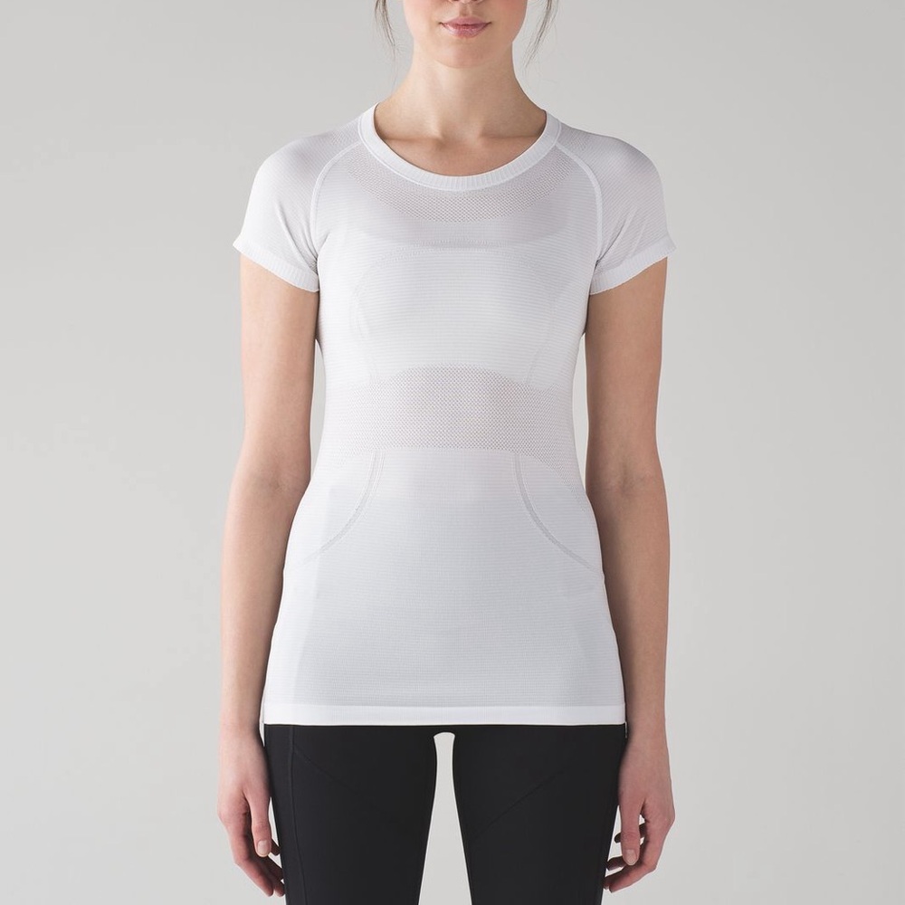 LULULEMON Swiftly Tech White Short Sleeve Tee Stretchy T-shirt